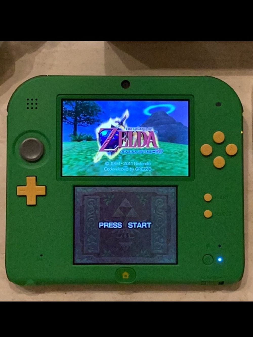Zelda Nintendo 2DS Console Refurbished Link Edition Legend Of Zelda Ocarina Time